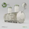 NAUTILUS 7 m³ HARD – odolný plastový tříkomorový septik s vyšší životností