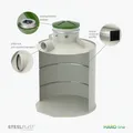 BARREL 2000L HARD - spolehlivá plastová nádrž na dešťovou vodu pro běžné podloží