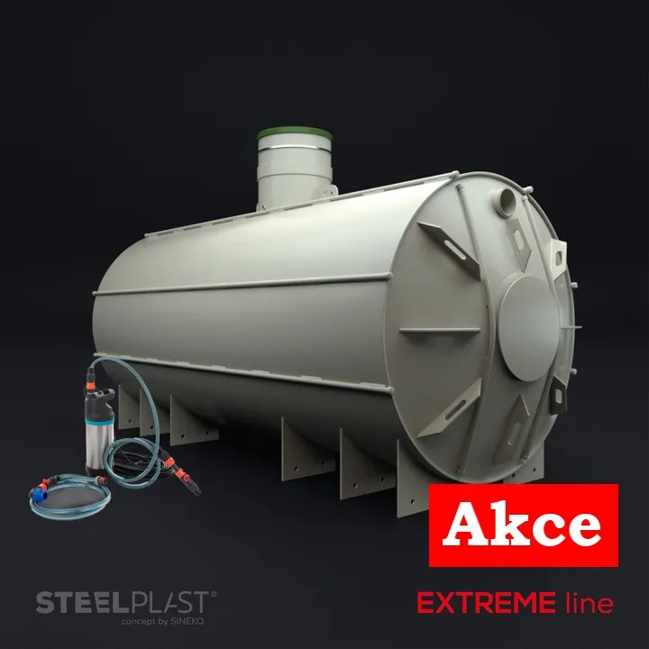 NAUTILUS 12000L EXTREME – extrémně odolná plastová nádrž na dešťovou vodu do jílu a spodní vody + GARDENA